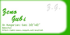 zeno gubi business card